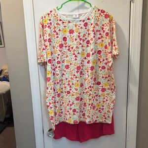 Just my Size 22W-24W top 1X shorts set 26-105-03